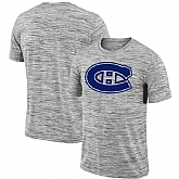 Montreal Canadiens 2018 Heathered Black Sideline Legend Velocity Travel Performance T-Shirt,baseball caps,new era cap wholesale,wholesale hats